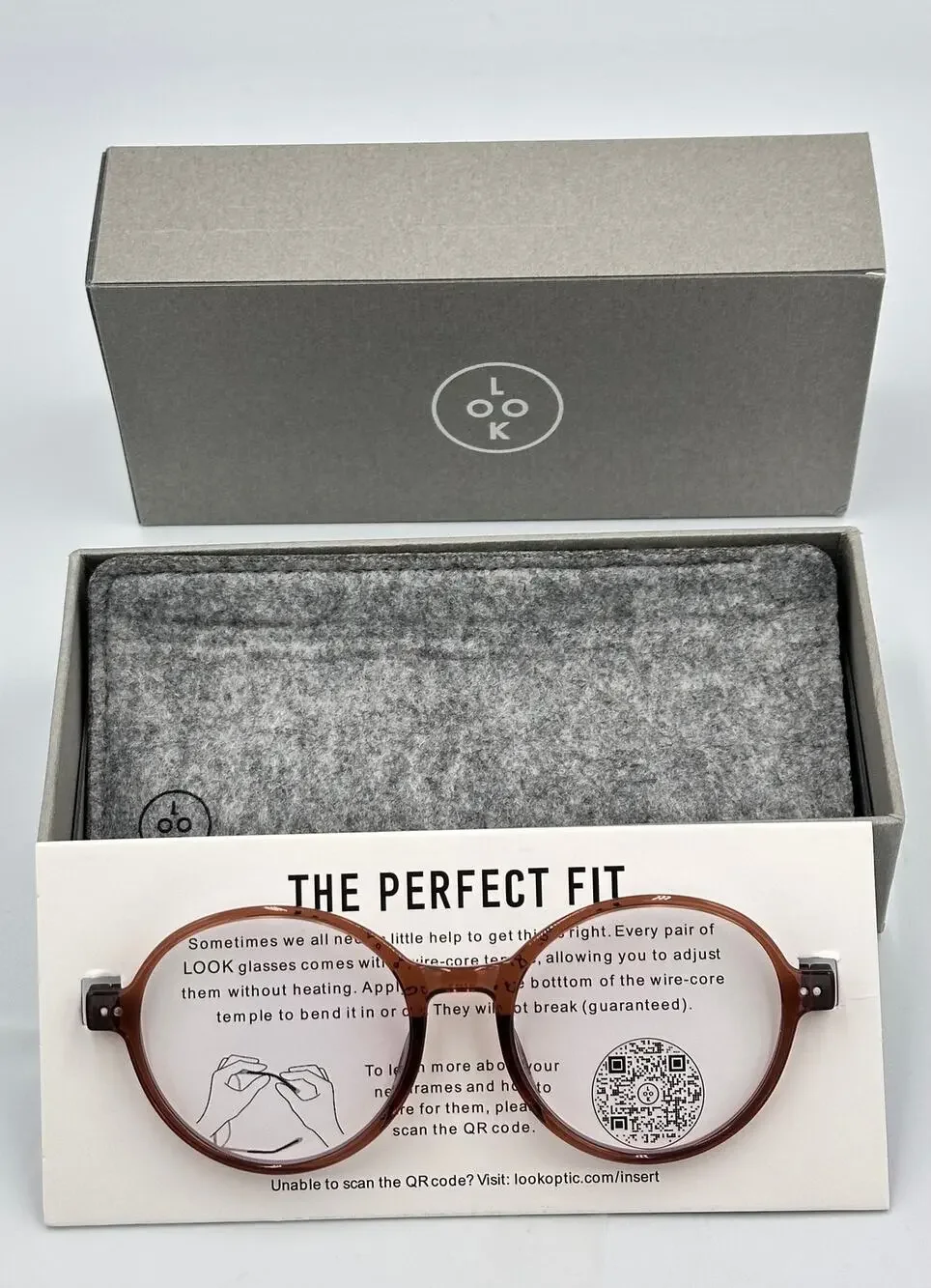 Look Optics Billie LR65B +1.50 Shiny Cinnamon Reader Glasses Blue Light NIB
